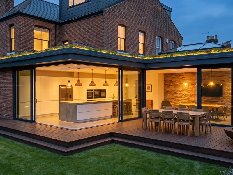 Rear kitchen extension in Stratford East London